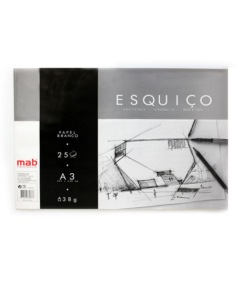 Bloco De Desenho Esquiço A3 25F 38g Mab