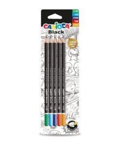 Blister 5 Lápis Carioca Black 2H4, H3, HB2, B1, 2B0