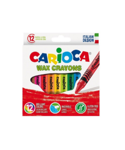 Lápis De Cera Carioca Wax Crayons C/12