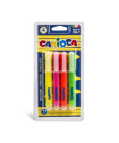 Marcadores Fluorescentes Carioca C/4