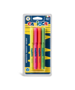 Marcadores Fluorescentes Carioca Clip C/4