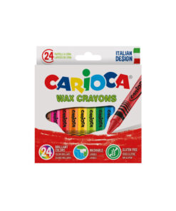 Lápis De Cera Carioca Wax Crayons C/24