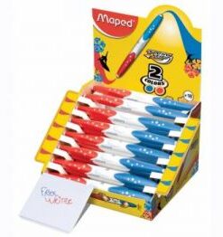 Exp. Esferográfica Maped 2 Cores 18Uni.