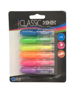 Blister C/6 Mini Marcadores Fluorescentes Ulmann