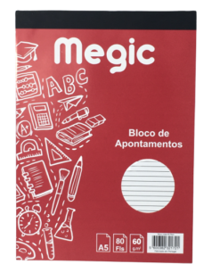 Bloco Notas Megic A5 Pautado