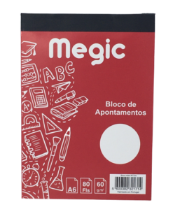 Bloco Notas Megic A6 Liso