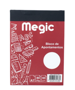 Bloco Notas Megic A7 Liso